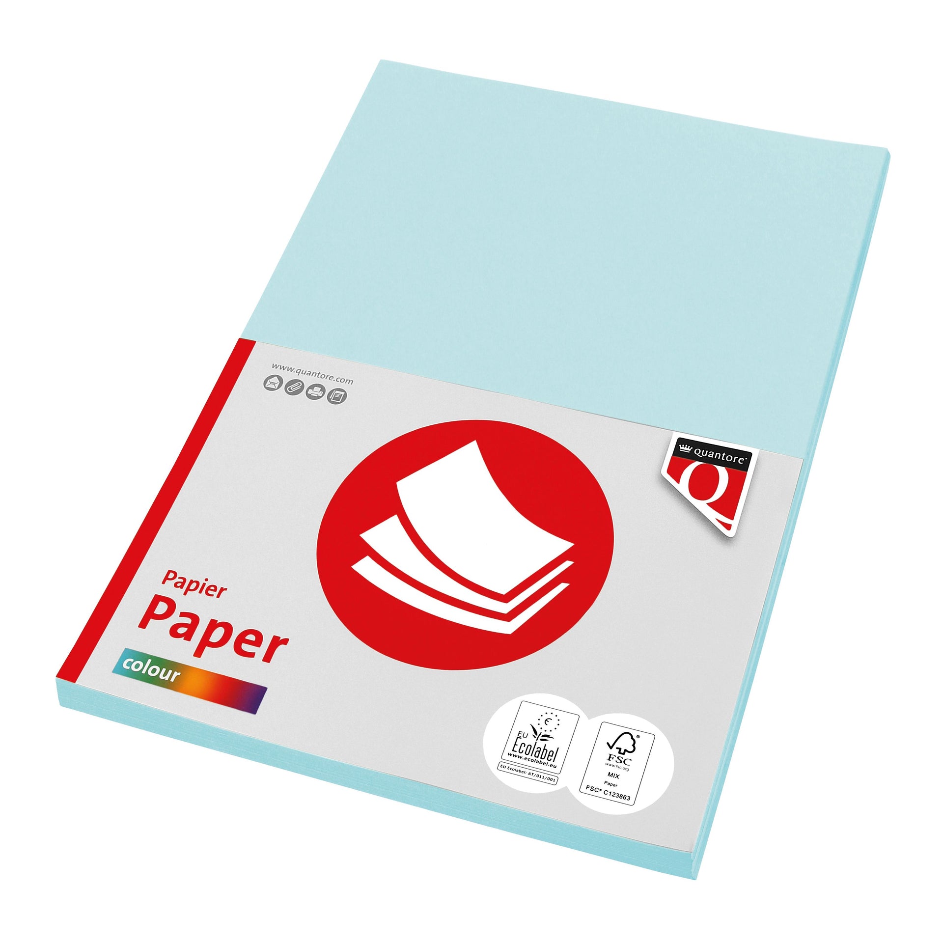 Quantore -  Kopieerpapier col-50 a4 160gr lichtblauw