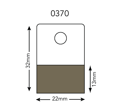 Klika - Carte d'en-tête 22x32 mm feuille à trous ronds 1008 pièces 3 pièces
