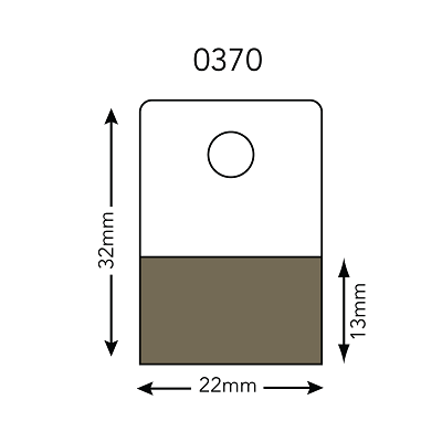 Klika - Carte d'en-tête 22x32 mm feuille à trous ronds 1008 pièces