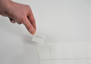 Klika - Carte d'en-tête 40x32 mm feuille de fente 1000 pièces 3 pièces