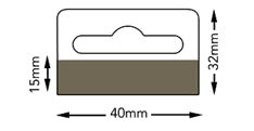 Klika - Carte d'en-tête 40x32 mm feuille de fente 1000 pièces 3 pièces