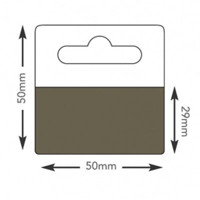 Klika - Hang-ups 50x50mm couche adhésive 50x28mm 100pcs 30 pièces