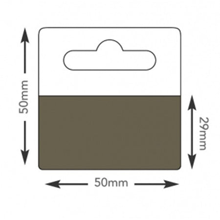 Klika - Hang-ups 50x50mm couche adhésive 50x28mm 100pcs 30 pièces