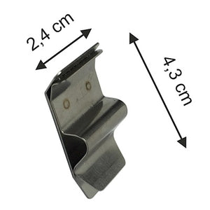 Klika - Backformklammern Metall/Edelstahl 1-5mm 50 Stück