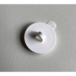 Klika - Klebeöse 20 mm weiß abnehmbar 100 Stück 8 Stück