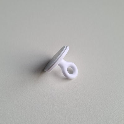 Klika -  Kleefoogje rond 20 mm wit 100 stuks