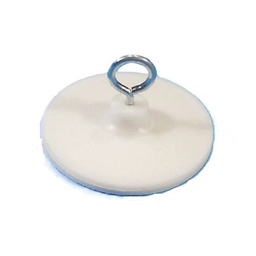 Klika - Crochet adhésif métal blanc 38mm rond 50 pièces 4 pièces