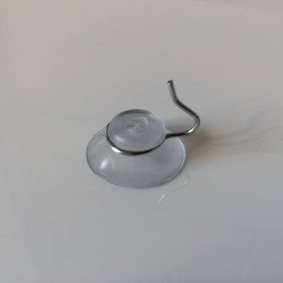 Klika - Saugnapf transp 20 mm mit Haken 100 Stk