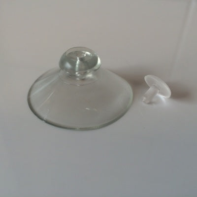 Klika - Ventouse transp 40 mm avec goupille transp 100s