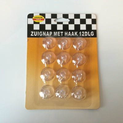 Klika - Ventouse avec crochet 12 pièces carte blister