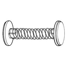 Klika - Wobbler mit Feder - 2-seitig selbstklebend. 100 Stk