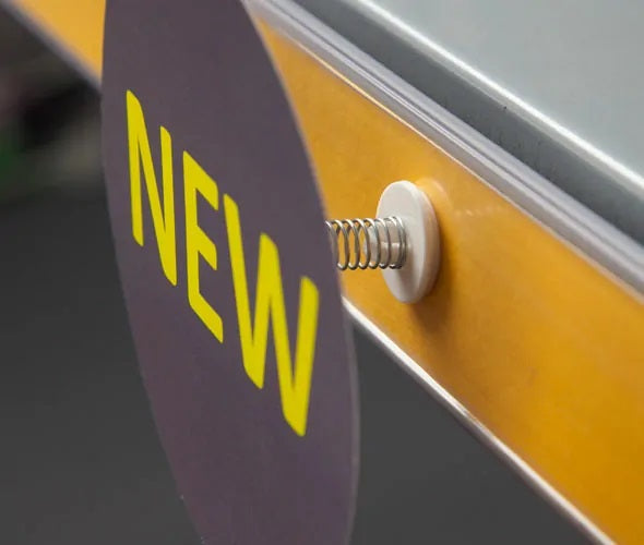 Klika - Wobbler avec ressort - Autocollant 2 faces. 100 pièces