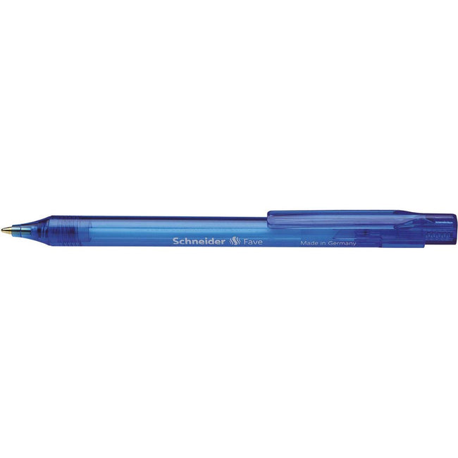 Schneider - Stylo bille Fave moyen bleu