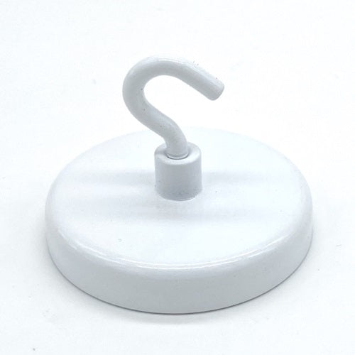 Klika - Aimant de plafond avec crochet blanc 47 mm 18kg