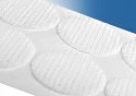 Klika - Cercles Velcro 19mm rouleau de crochet blanc 1100 pcs 4 pièces