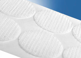 Klika - Cercles Velcro 19mm rouleau de crochet blanc 1100 pcs 4 pièces