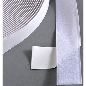 Klika -  Klittenband klevend 38mm wit lus 25m