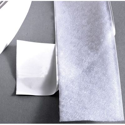 Klika - Klettverschluss 50mm weiß Schlaufe 25m