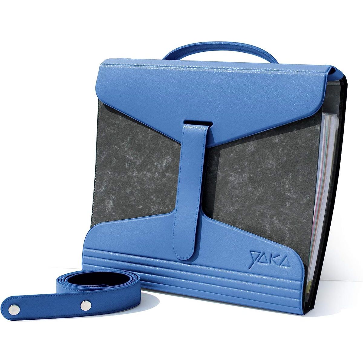 YAKA - porte-documents, bleu roi