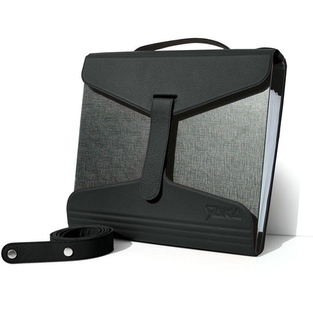 YAKA - porte-dossier, cuir noir