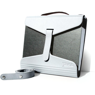 YAKA - porte-dossier, cuir blanc
