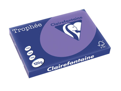 Clairefontaine -  Trophée Intens, gekleurd papier, A3, 120 g, 250 vel, violet