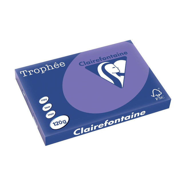 Clairefontaine - Troprophe Intens, Colored Paper, A3, 120 g, 250 feuille, Violet