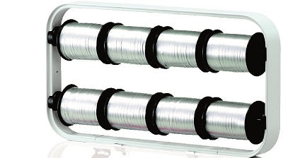 Klika - Attache ruban à friser pour 8 bobines, gris