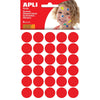 Apli Kids -  Kids stickers, cirkel diameter 20 mm, blister met 180 stuks, rood