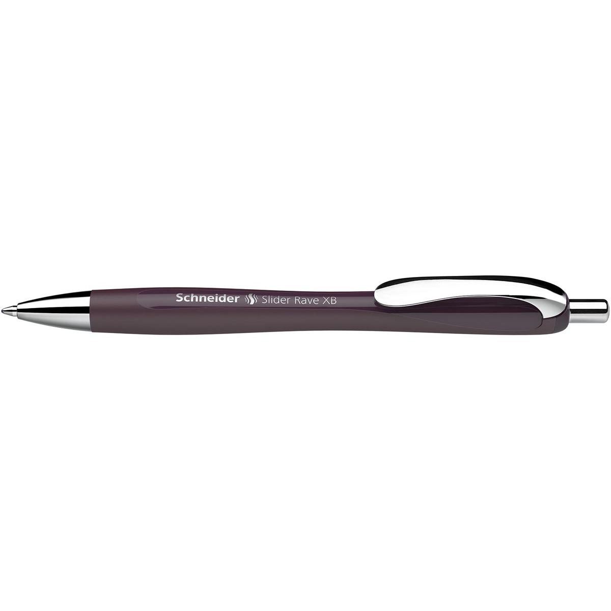 Schneider -  balpen Slider Rave Trend Edition, extra breed, blauwe inkt, plum