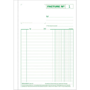 Exacompta -  facturen, ft 21 x 14,8 cm, tripli, franstalig
