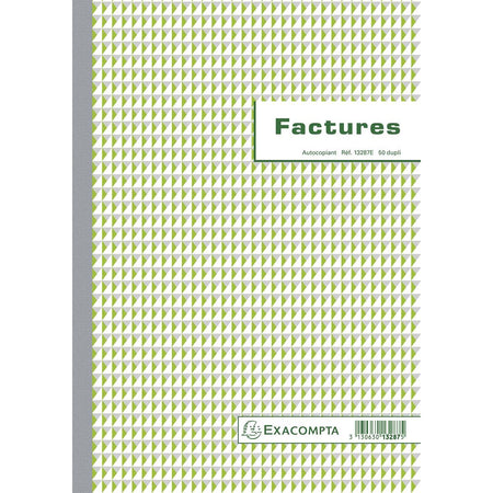 Exacompta -  facturen, ft 29,7 x 21 cm, dupli, Franstalig