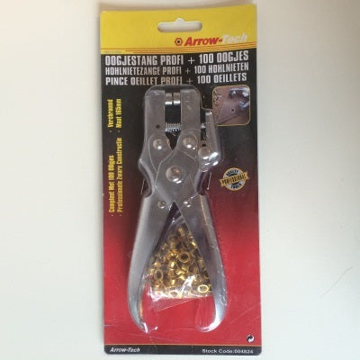 Klika - Pince à œillets Profi + 100 yeux