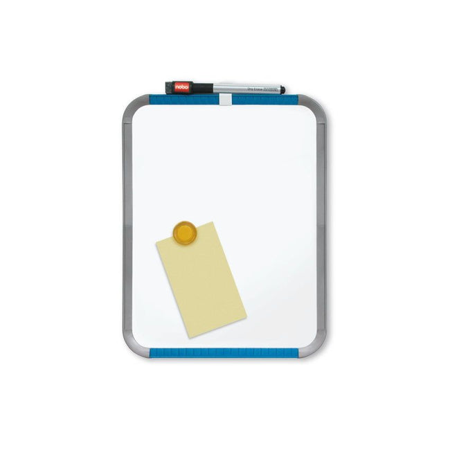 Nobo - Mini tableau blanc magnétique Slimline, acier, pi 22 x 28 cm