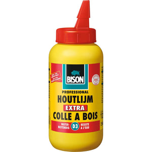 Bison - colle à bois Extra, blanche, flacon de 250 grammes