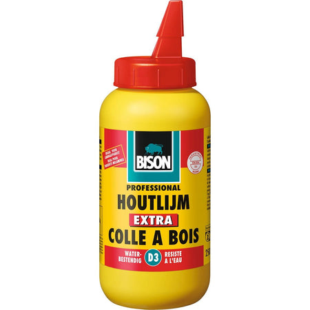 Bison - Holzleim Extra, weiß, Flasche mit 250 Gramm