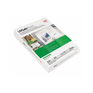 GBC - Pochette de plastification UV Safe ft A4, 300 microns (2 x 150 microns), résistante aux UV, paquet de 100