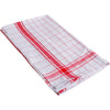 Klika -  Handdoek Adalynne, ft 50 x 70 cm, geruit, rood, pak van 3 stuks
