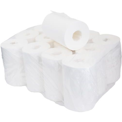 Klika - Papier de nettoyage Mini, 2 couches, 70 m, paquet de 12 rouleaux