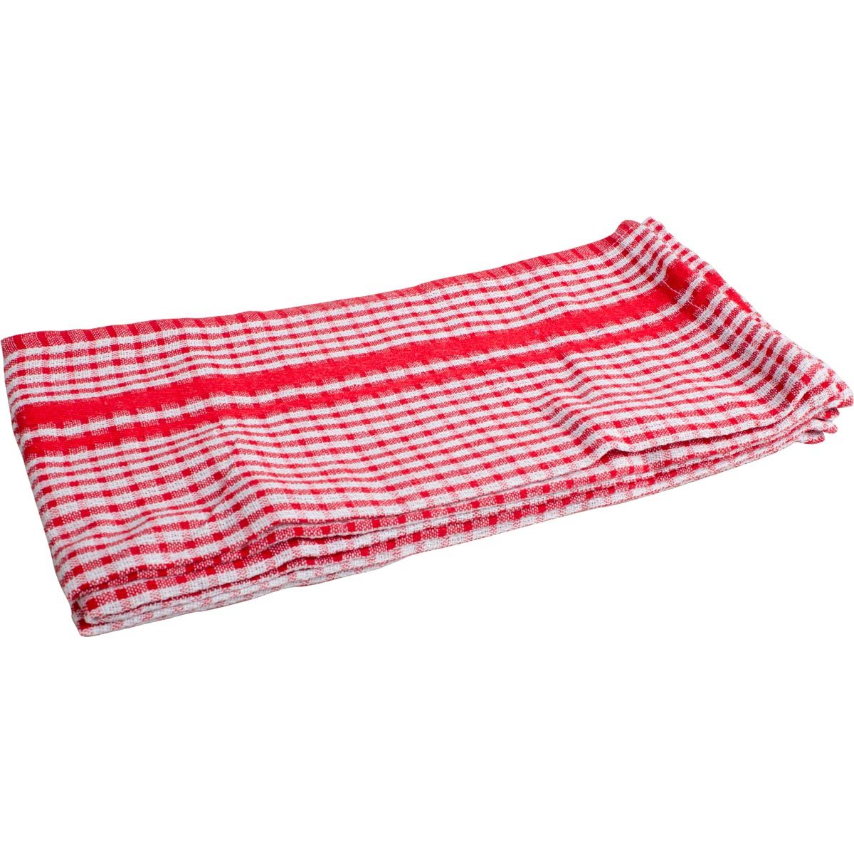 Klika - Serviette, pi 50 x 70 cm, gaufrée, rouge, lot de 3