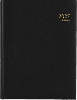 Brepols - Agenda 2026 Timing Lima 7 jours/2 pages quadrilingue noir