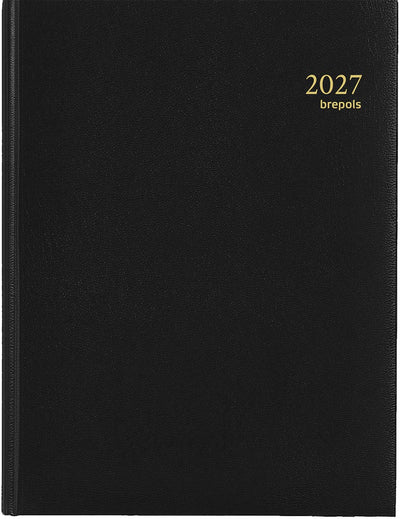 Brepols - Agenda 2026 Timing Lima 7 jours/2 pages quadrilingue noir