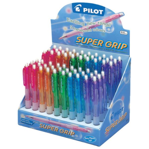 Pilot - Vulpotlood  supergrip hb 0.5mm neon ass | 60 stuks