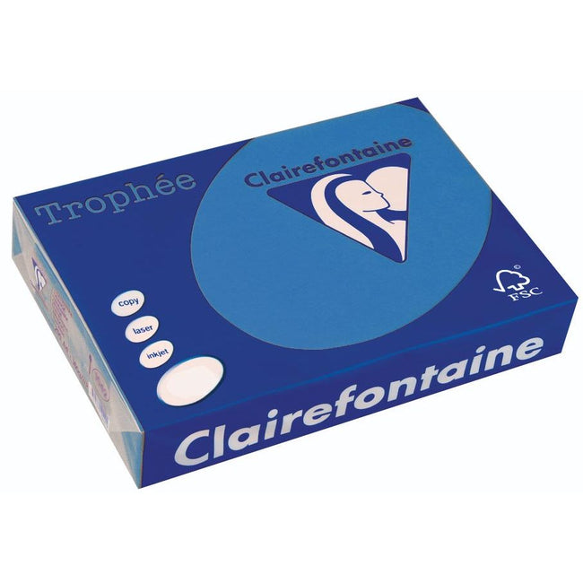Clairefontaine -  Trophée Intens, gekleurd papier, A3, 120 g, 250 vel, turkoois
