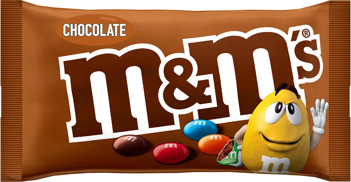 M & M - M M's Choco, 45 g Bag, 24 -Stück -Anzug