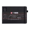 Sakura - Carnet de croquis 80 feuilles noires 140gr 210x148mm noir