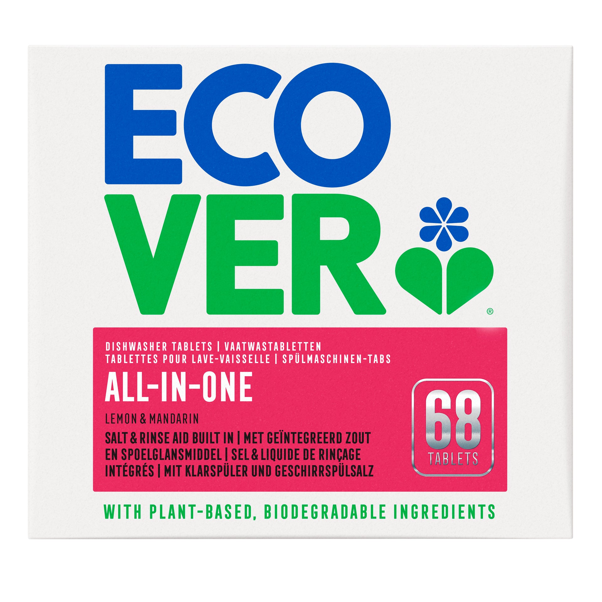 Ecover -  Vaatwastabletten  all in one 68 stuks