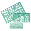 Linex - Modèle de lettre majuscules/lettres/chiffres lot de 3 pièces