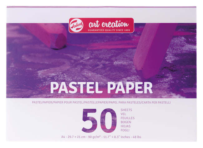 Talens Art Creation - papier à compter Art Creation 50 feuilles blanches 90gr 297x210mm violet | 3 pièces