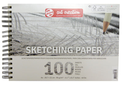 Talens Art Creation -  Schetspapier art creation 90gr a4 grijs